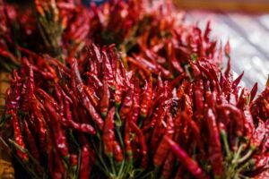 red hot chili peppers. Dried red chili or chilli cayenne pepper.